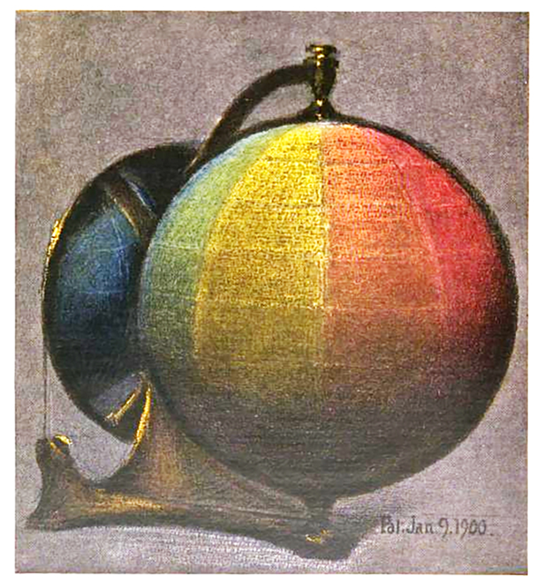 color frontispiece from Albert Henry Munsell's 1905 pamphlet A Color Notation.